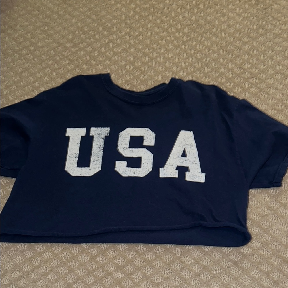 Full Tilt USA Short Sleeve Crop Tee